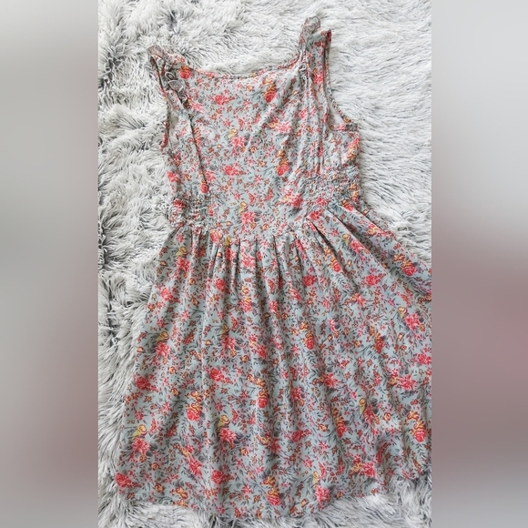 As U Wish Floral Casual Dress in Pink and Light Green - Picture 3 of 6